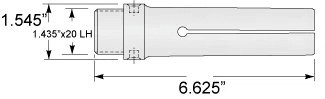 1-1/4 Gridley Feed Finger 3/4 Square